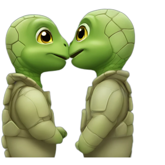 turtle kiss emoji