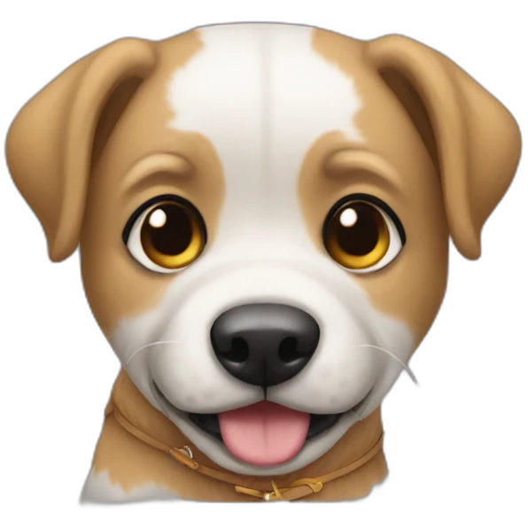 Perro con falda emoji