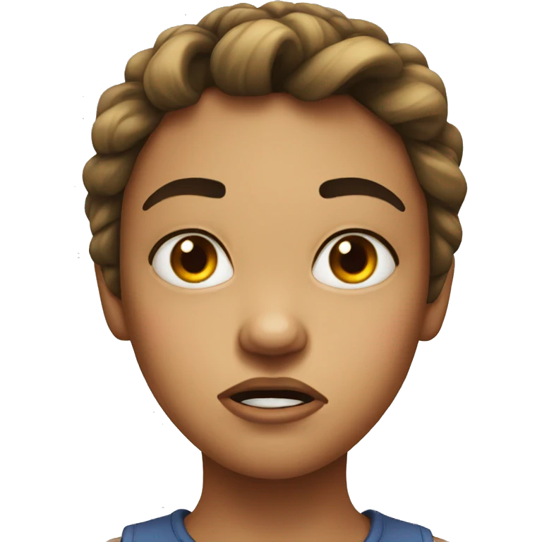 Pretty girl angry emoji