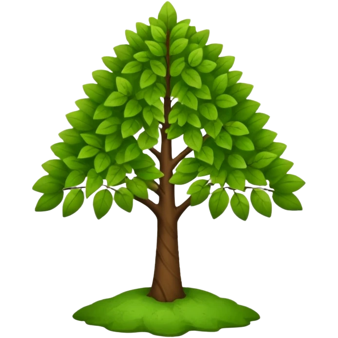 small tree add on clay emoji
