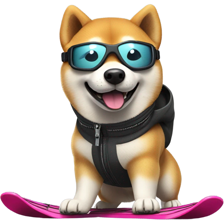 Shiba Inu skiing emoji