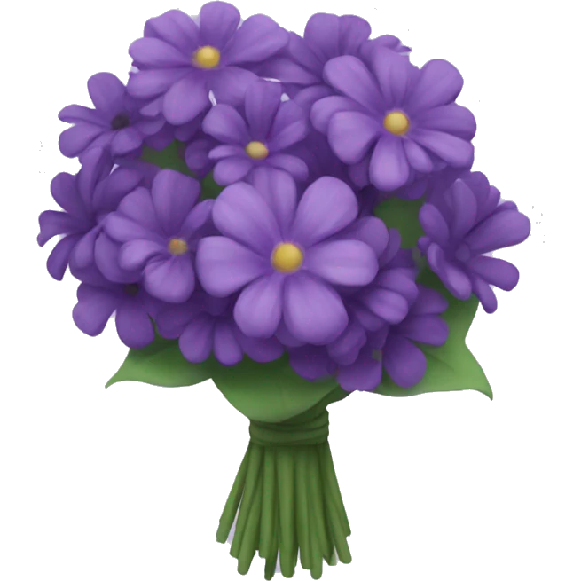 Purple bouquet emoji