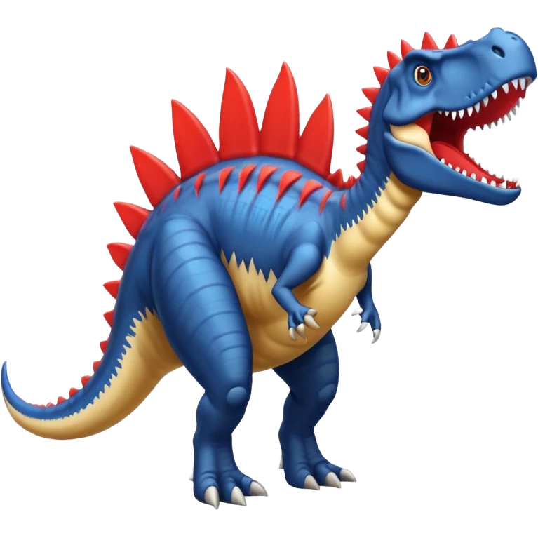 Spinosaurus with a large red spine emoji