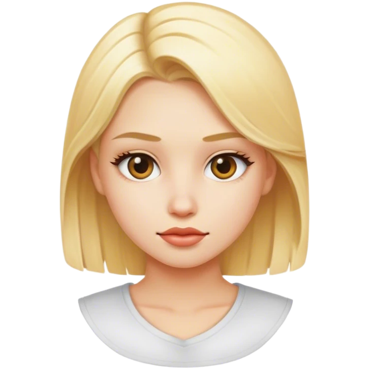 A blond girl that is cool emoji
