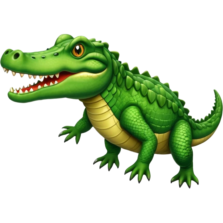 Galloping crocodile emoji