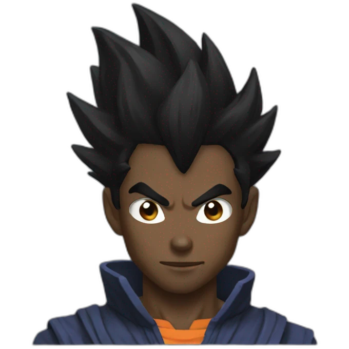 Black goku emoji