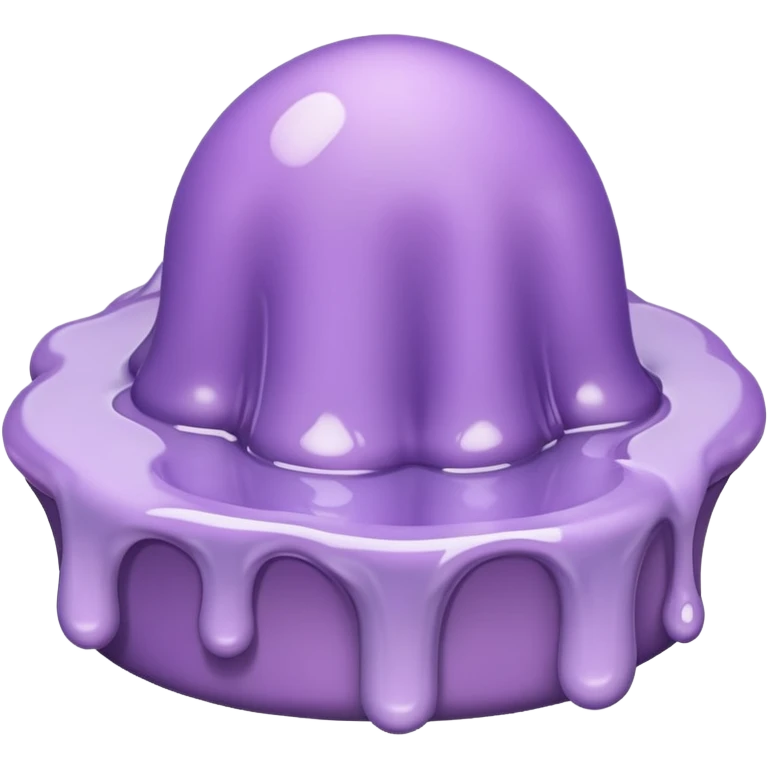 Pale purple Melting emoji