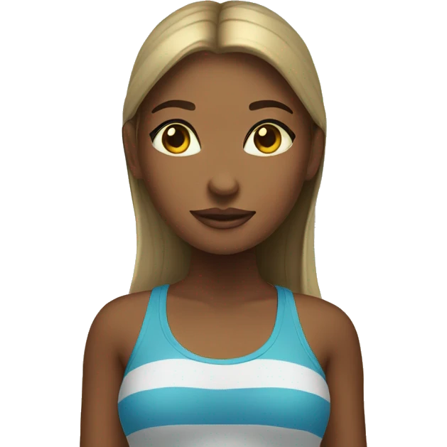 girl at beach emoji