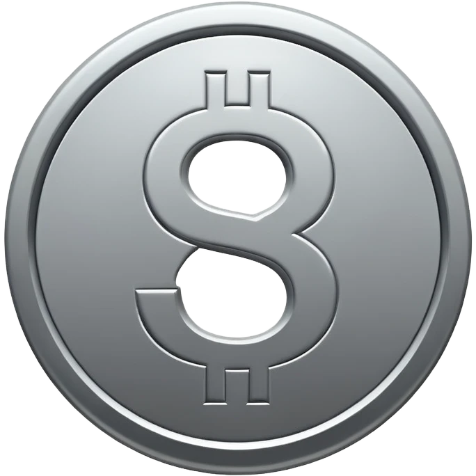 gray dollar sign SYMBOL in circle emoji