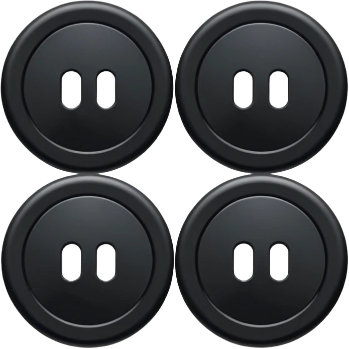 tailor's button 4 hole emoji