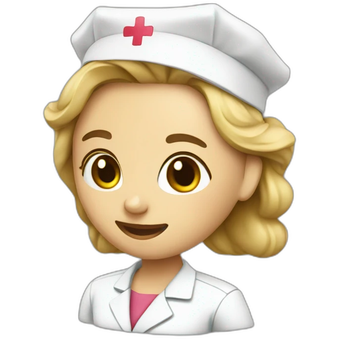 nurse with smpoul emoji