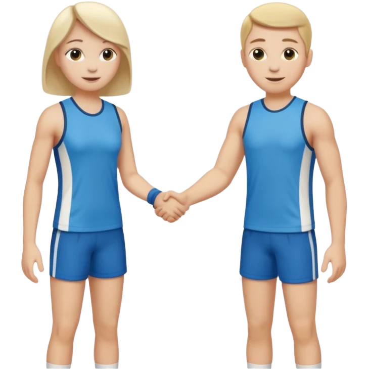 apreton de manos con ropa de deporte emoji