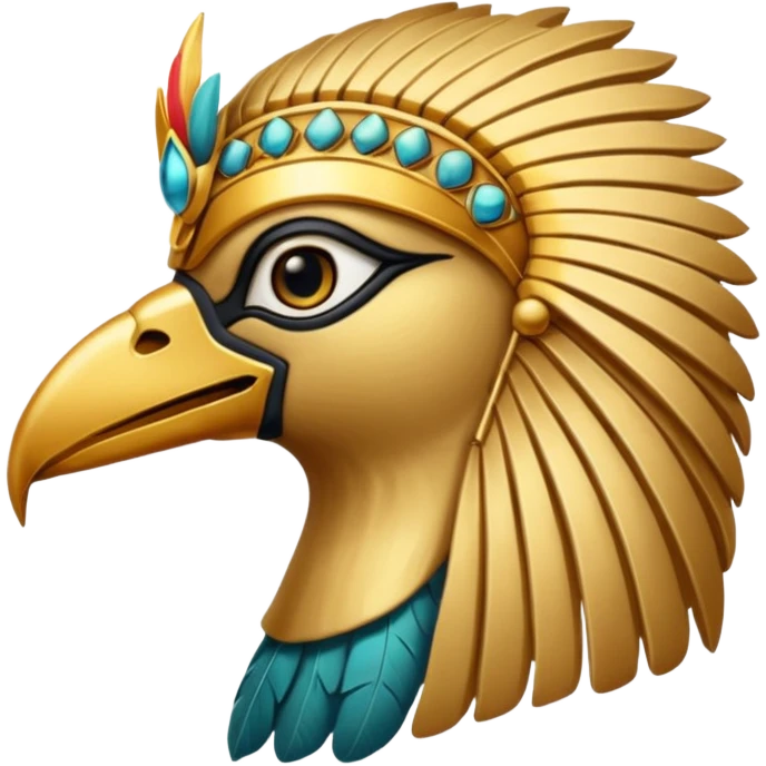 Horus the ancient Egyptian bird god emoji