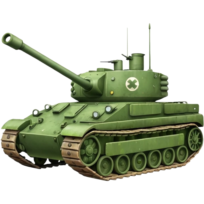 Military tank emoji