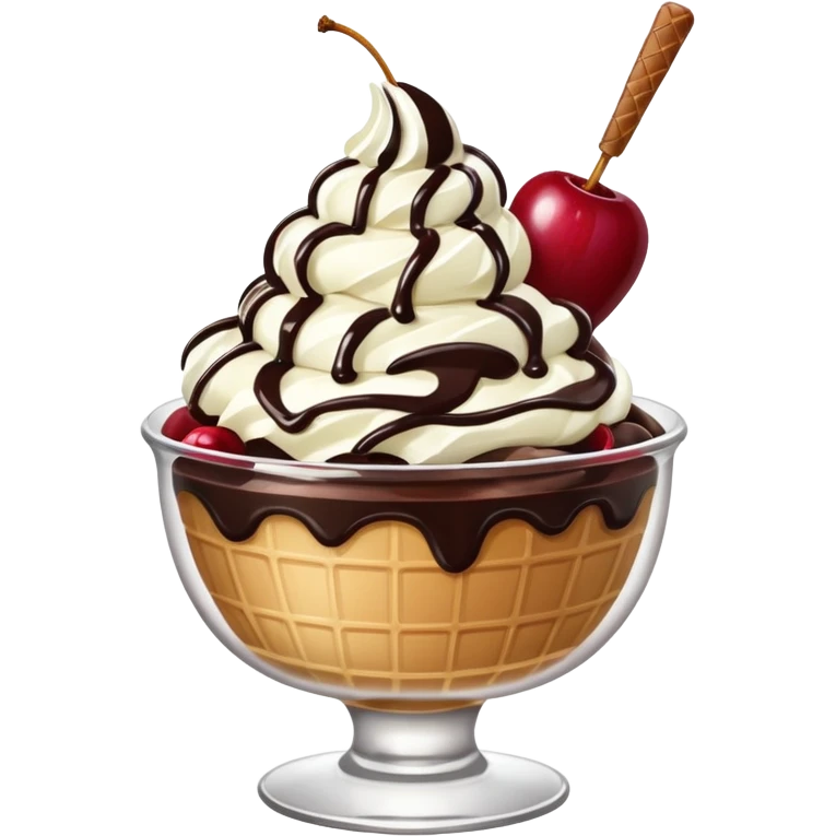 ice cream sundae emoji