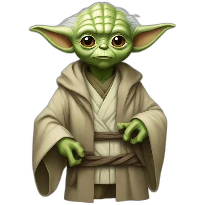 yoda with macraon emoji