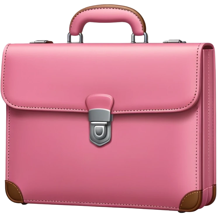 pink business briefcase emoji