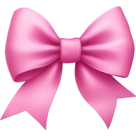 Create a pink bow emoji
