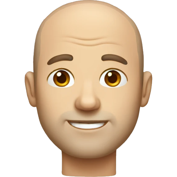 balding man emoji