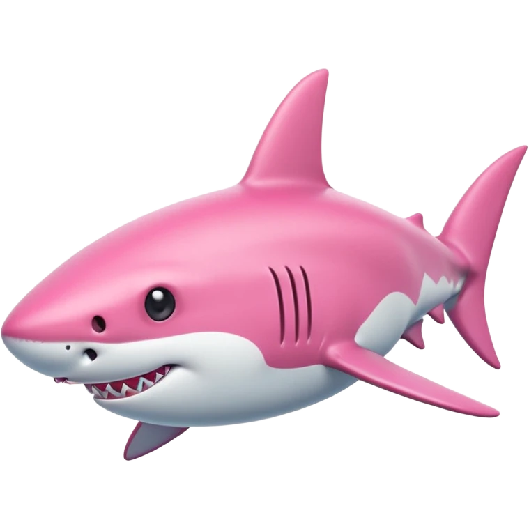 pink shark emoji