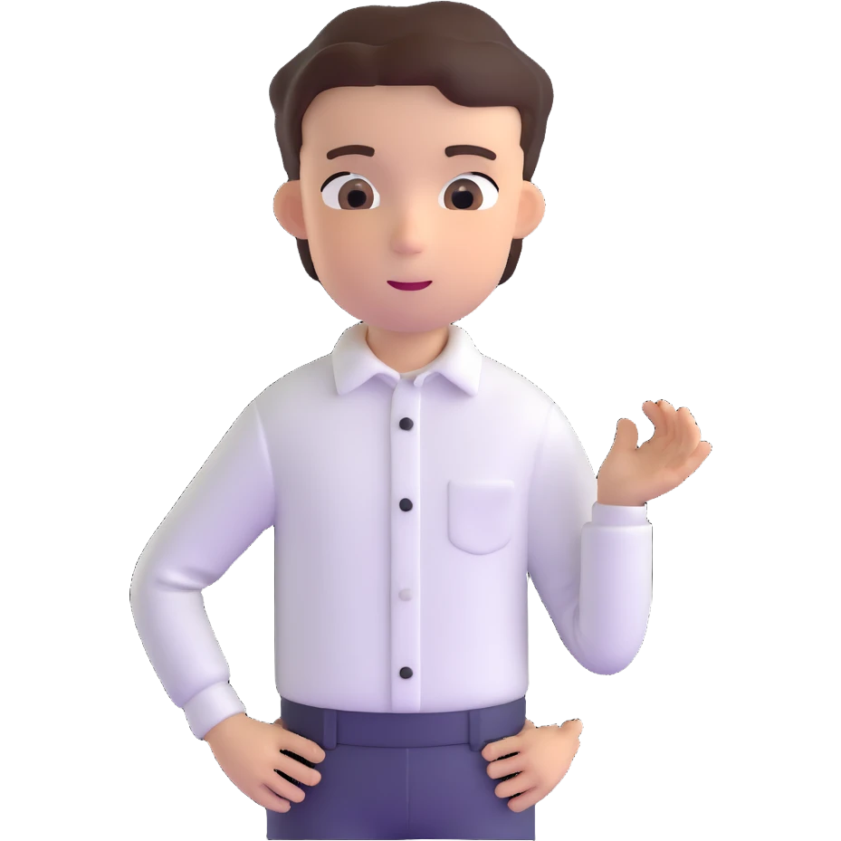 white shirt with three white buttons for a boy emoji