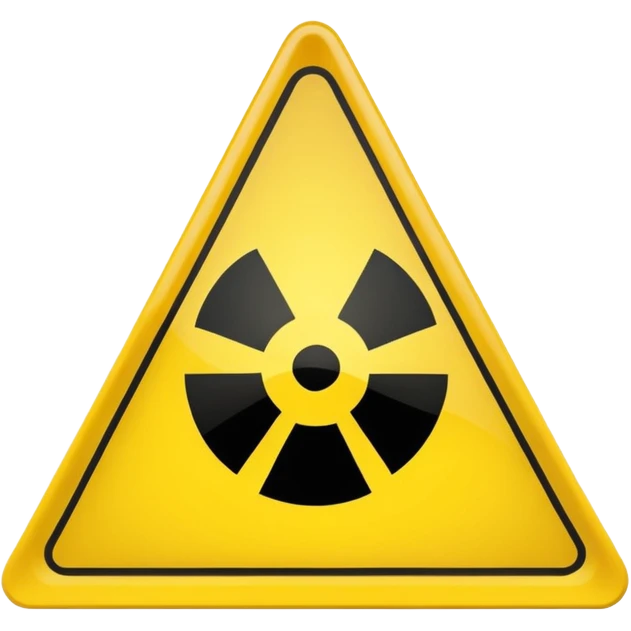 nuclear warning emoji