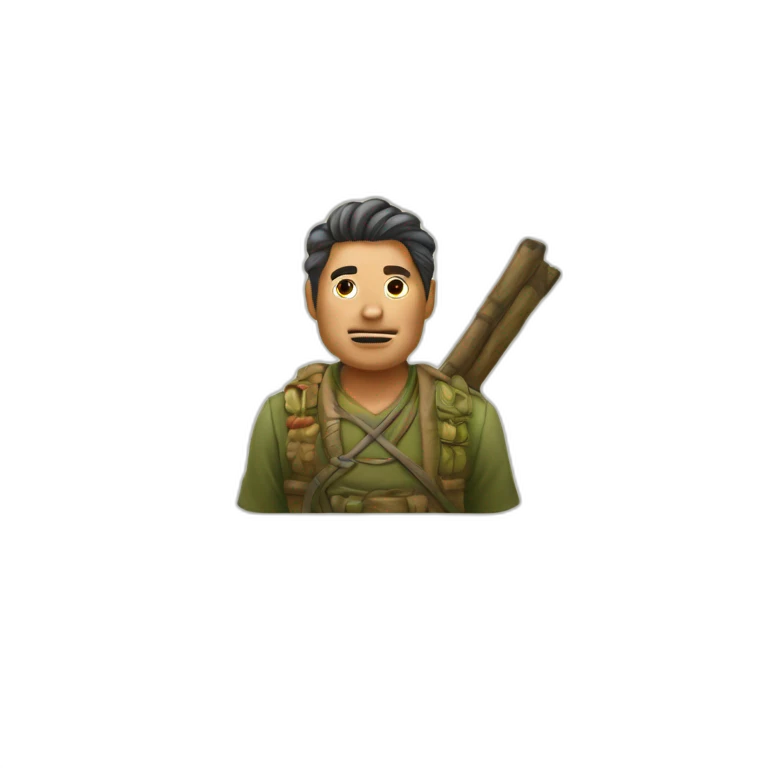 A maoï with a corp emoji