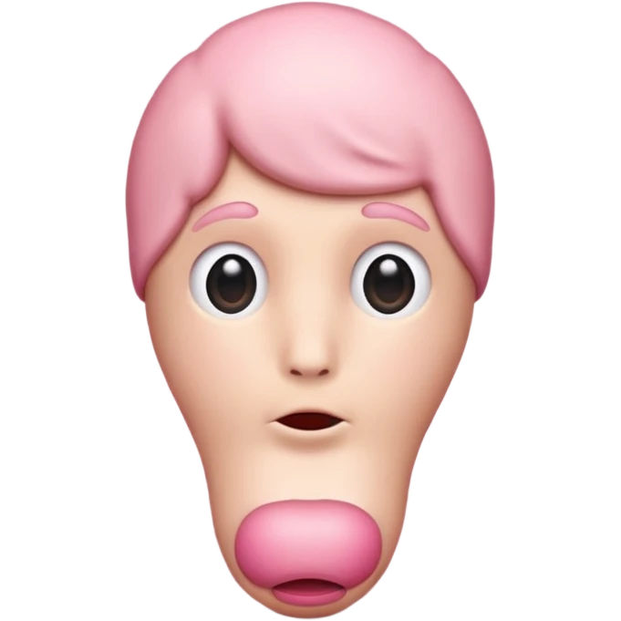 Реалистичный пенис с головкой розового цвета emoji