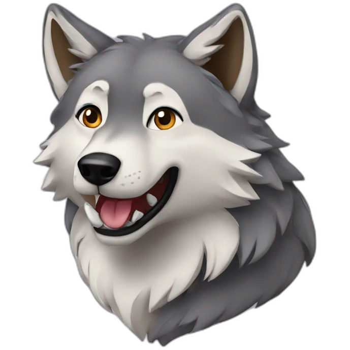 Wolf - eclair emoji