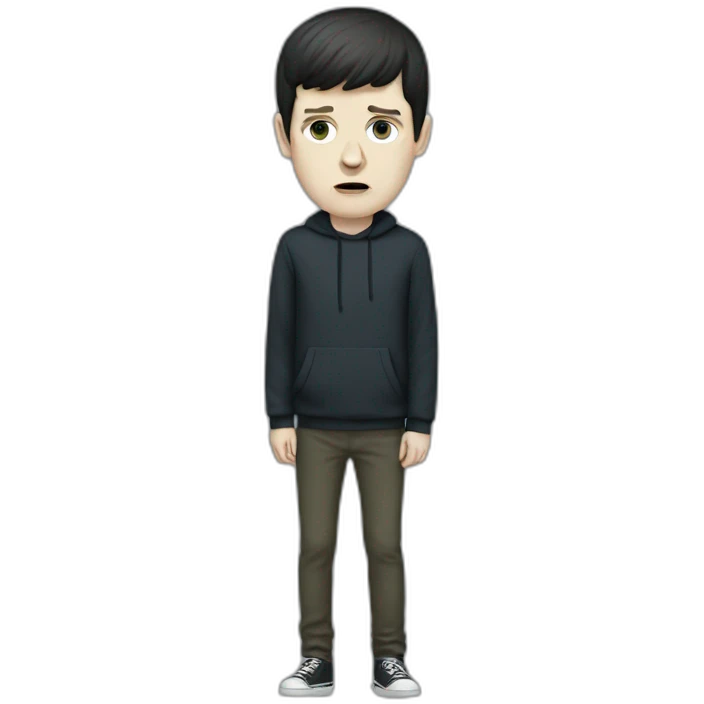 Ian Curtis, full body view emoji