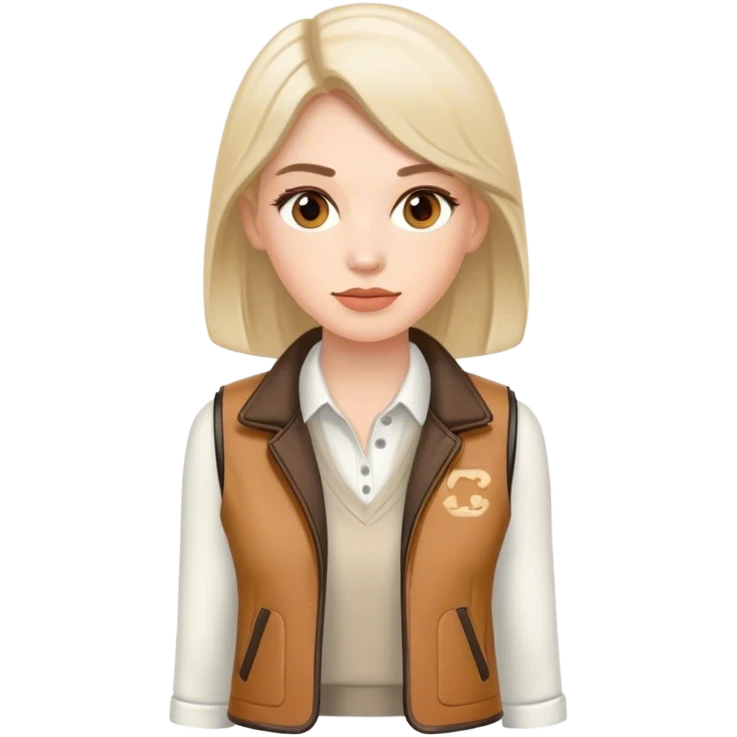 female sport coach with coach vest emoji