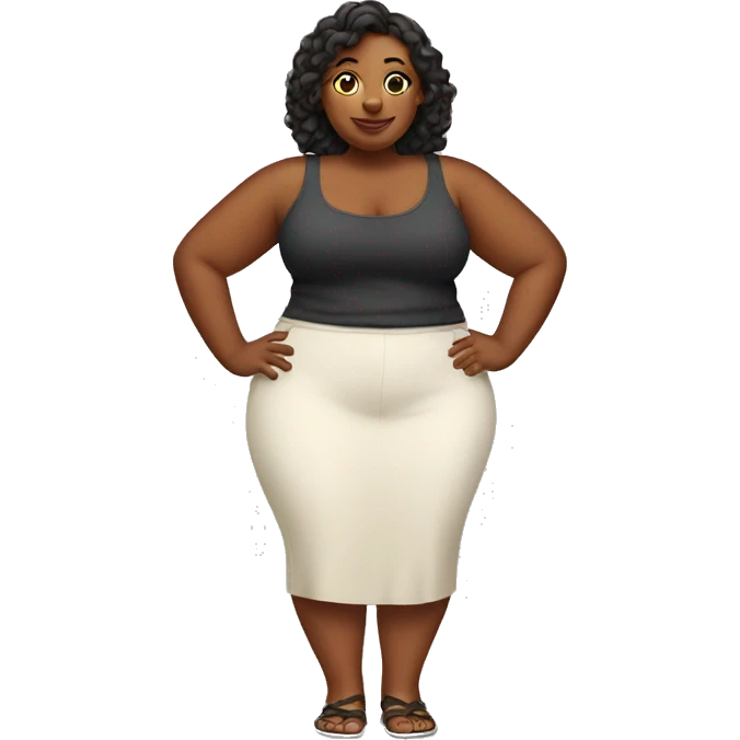 Curvy body emoji