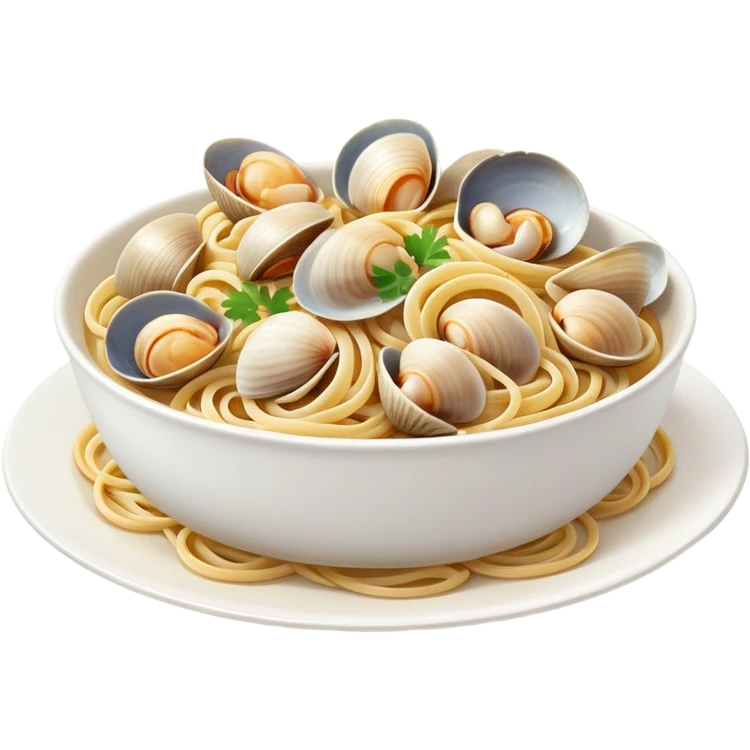 Linguine and cockles emoji