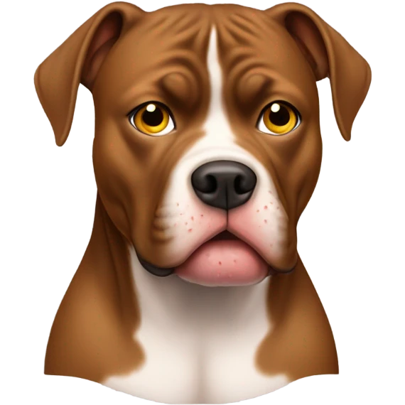 crying brown pitbull  emoji