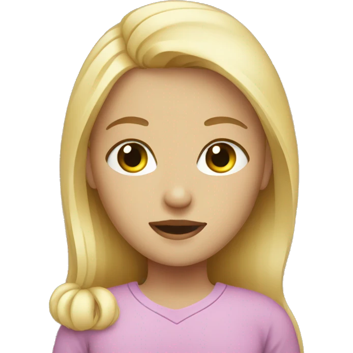  girl with blonde hair getting iv  emoji