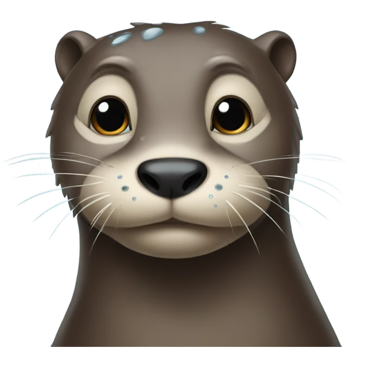 Crying otter emoji