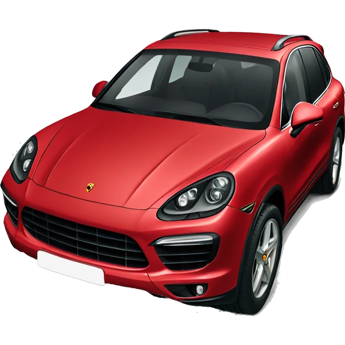 red porsche cayenne  emoji
