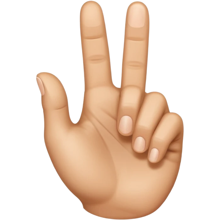 Can you do a thunbs up, but where only a small part of the top of the thumb is showing / pointing up? emoji