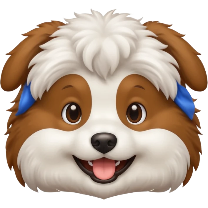 a cute dog emoji