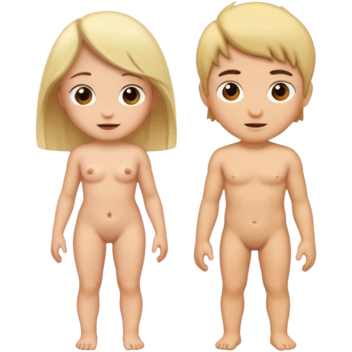 Naked girl and naked boy emoji