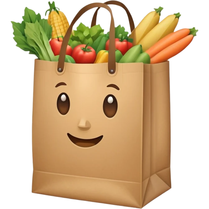 grocery bag emoji