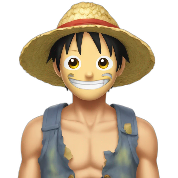 Luffy mange du poulet emoji