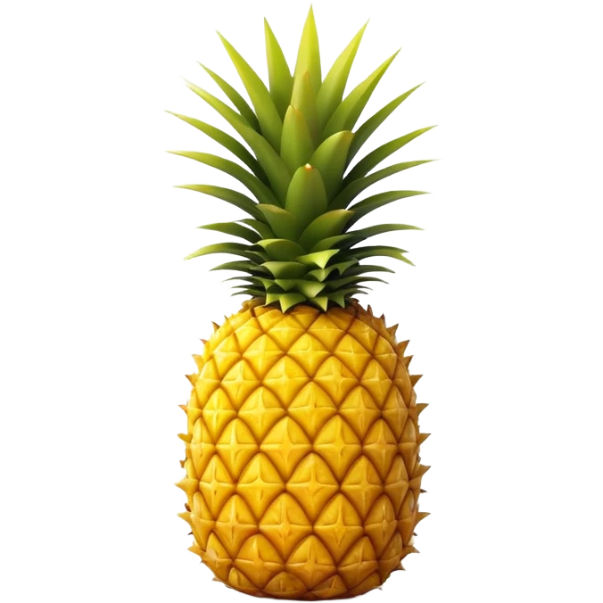 Hyper realistic pineapple emoji