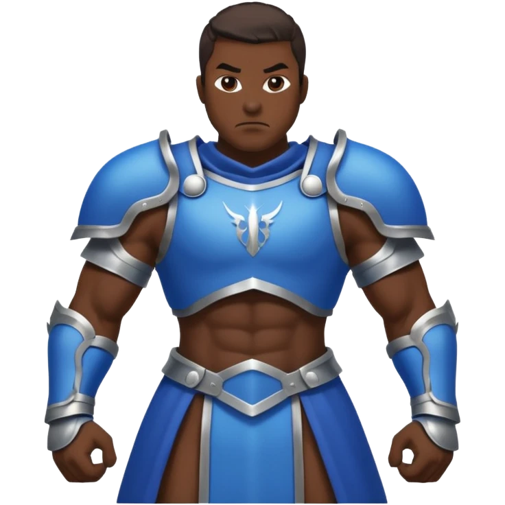 Big damage Role, at guild bosses,  iconic, with blue and black theme  emoji