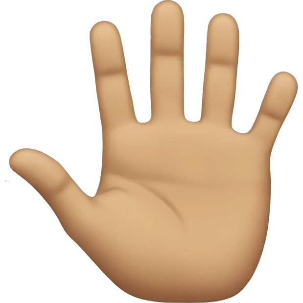 Finger swiping down to up emoji