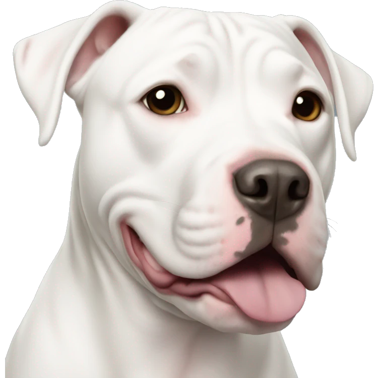 White pit bull emoji