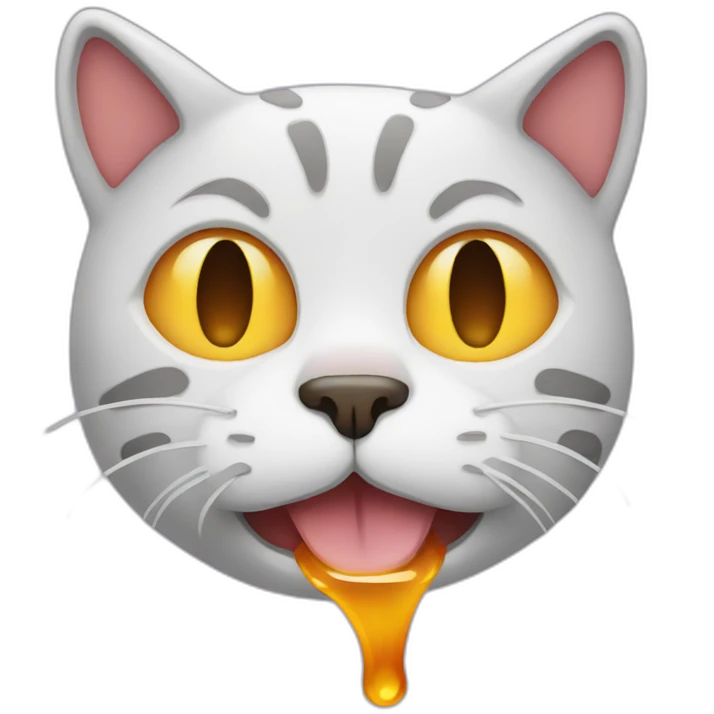 melting cat face emoji