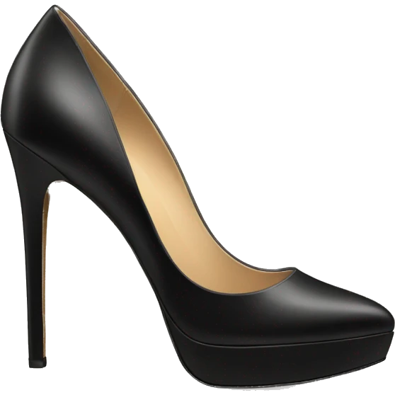 platform black heels emoji