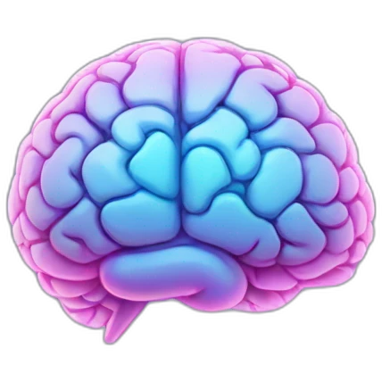 Brain hologram  emoji