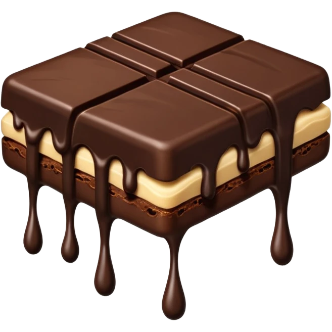 dark chocolate split emoji